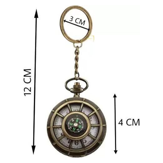 Compass Watch Keychain