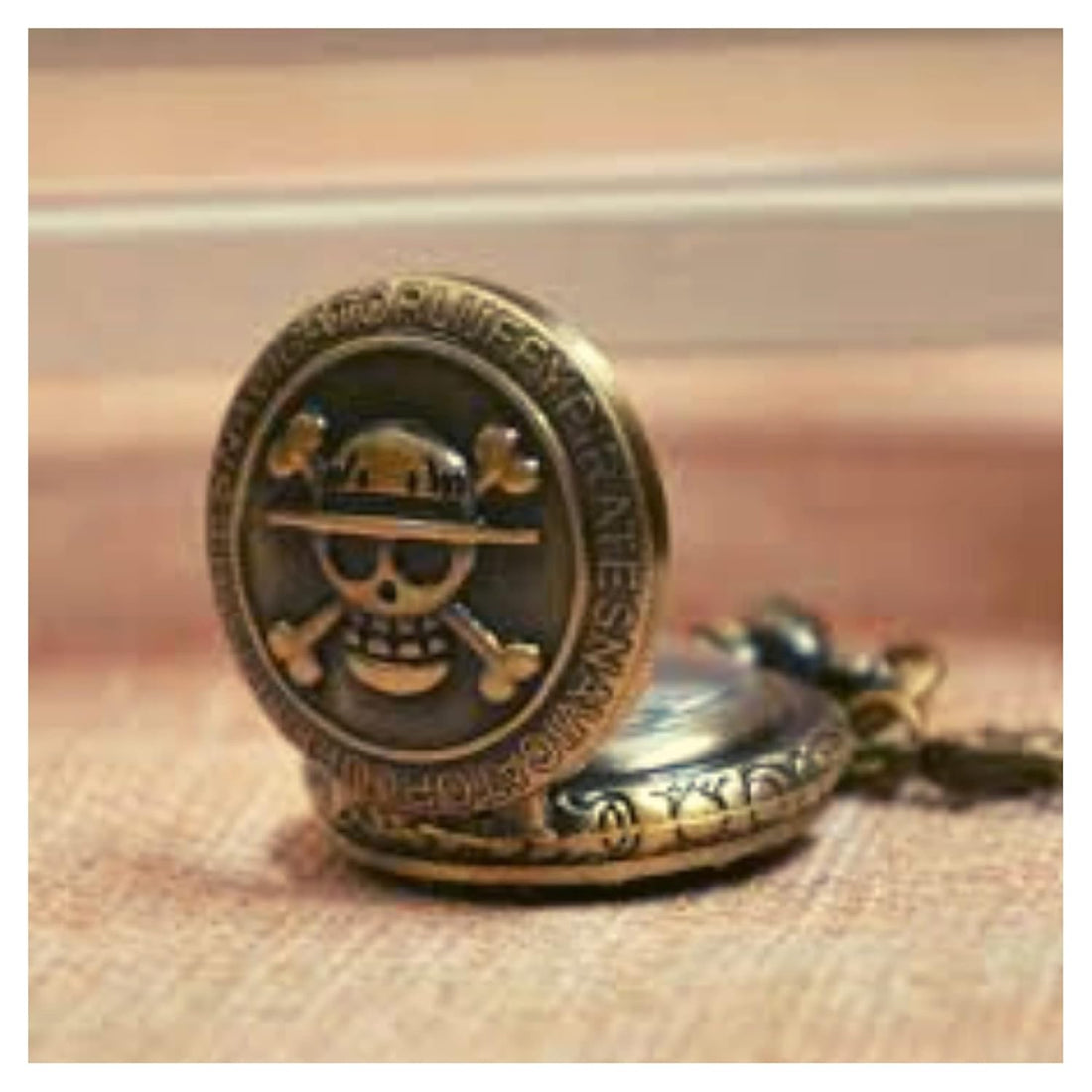 One Piece Pocket Watch Keychain