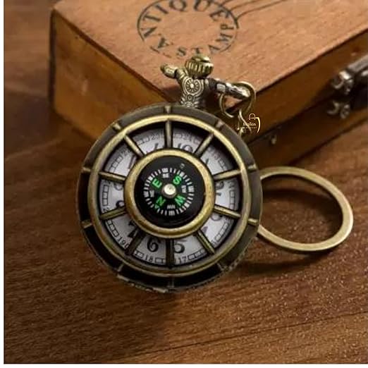 Compass Watch Keychain