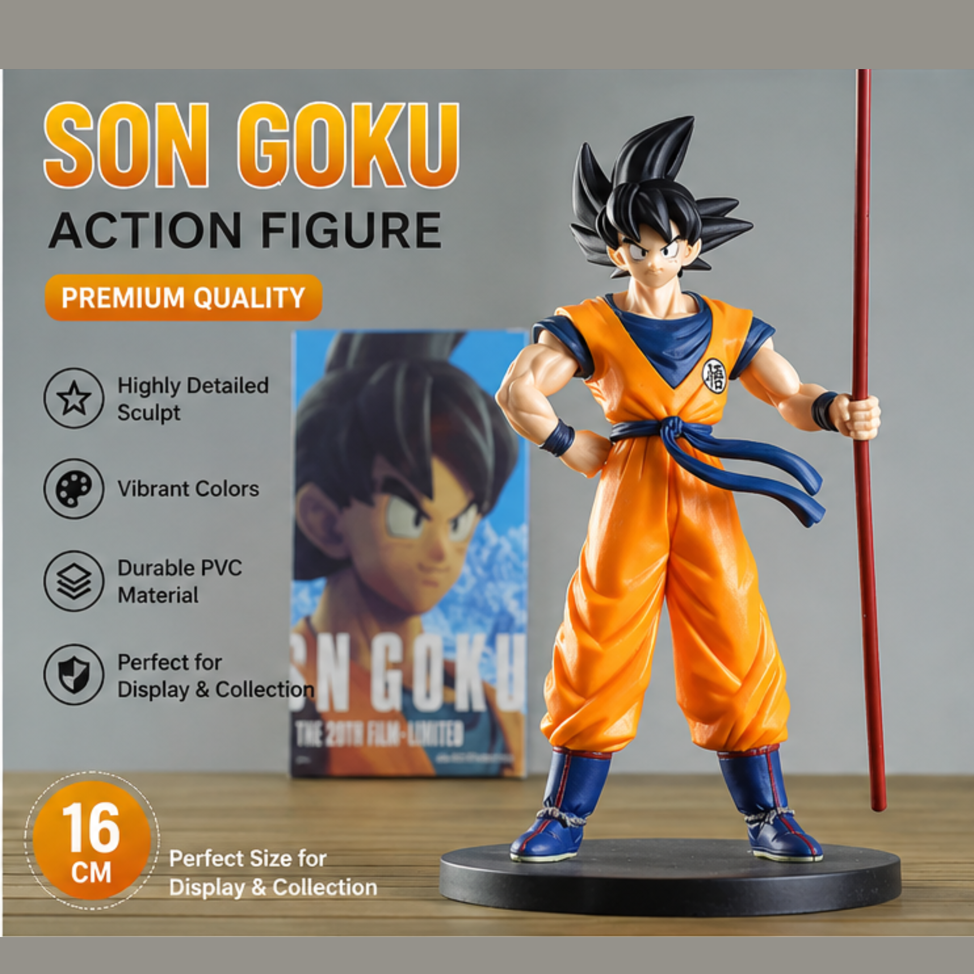 Goku Action Figure, 23 CM