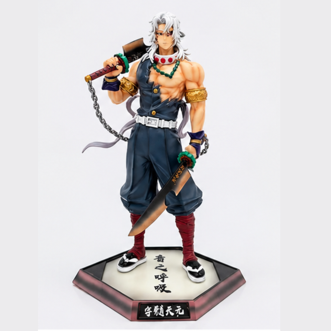 Tengen Uzui Anime Action Figure (25 cm) – Premium Demon Slayer Collectible PVC Statue | Detailed Display Figure for Anime Fans, Desk Decor & Gifts
