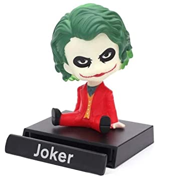 Joker Chibi Bobblehead Figurine | Supervillain Collectible | Cute Desk & Car Dashboard Showpiece