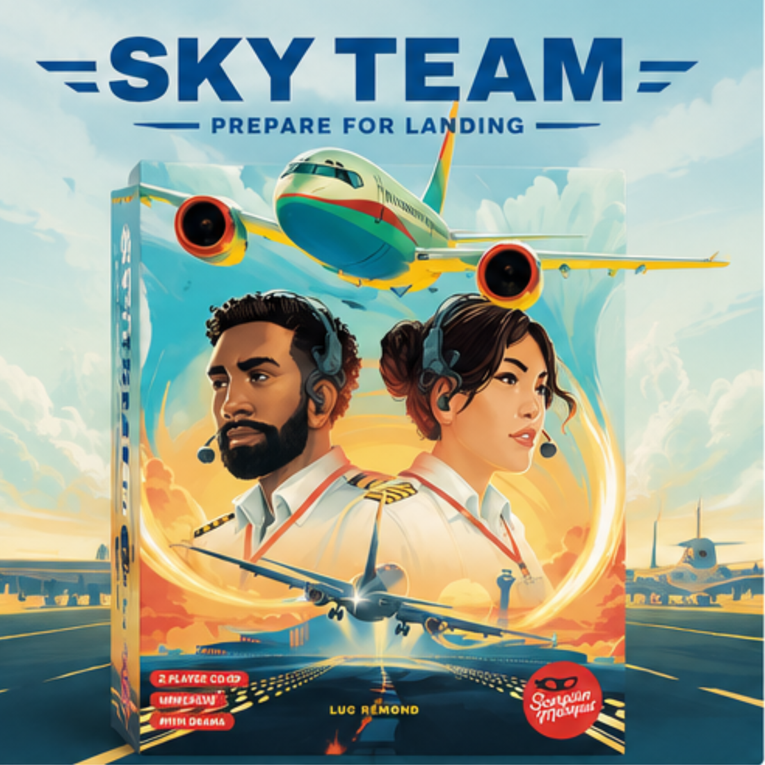 Sky Team: Prepare for Landing – Cooperative Aviation Strategy Board Game for 2 Players