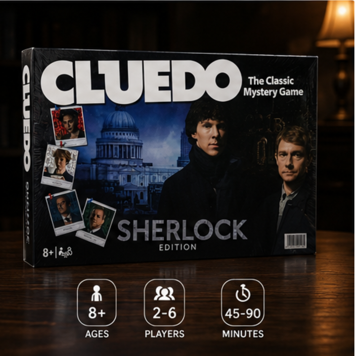 Cluedo Sherlock Edition Mystery Board Game | Classic Detective Strategy Game for Family Game Nights
