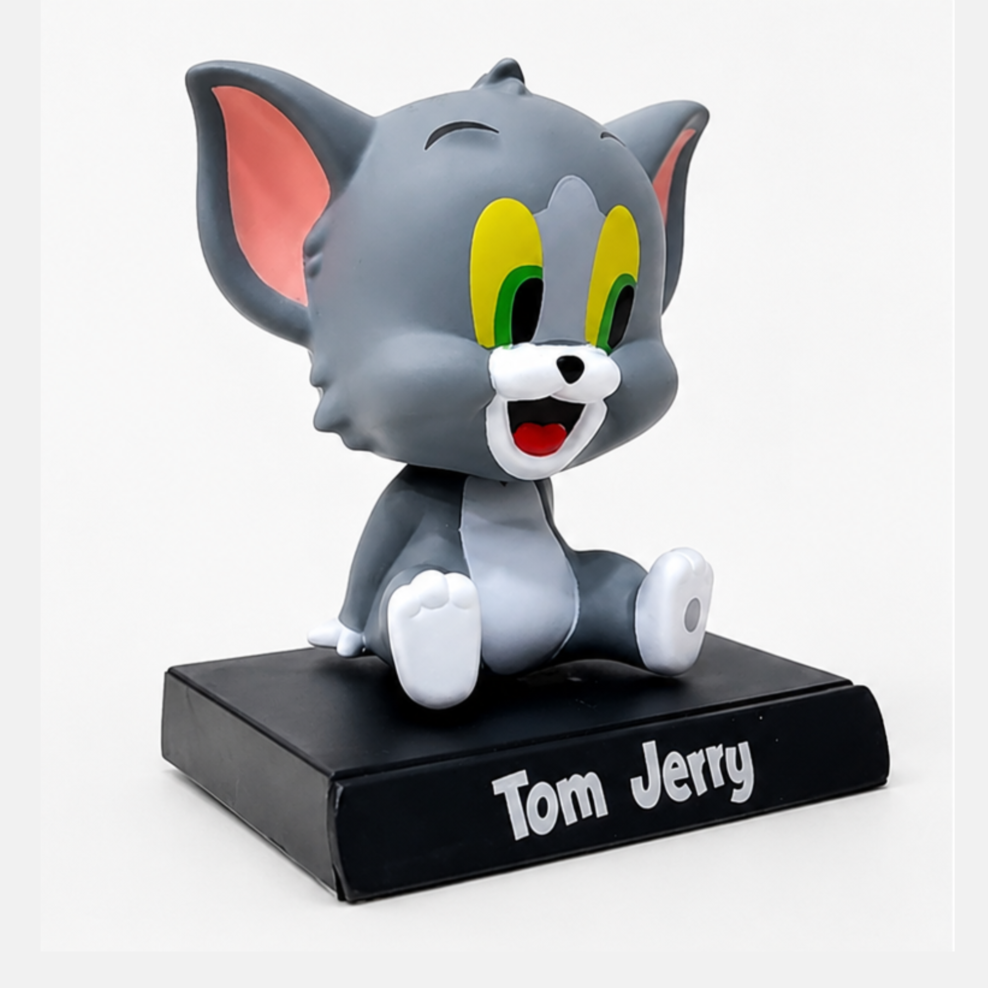 Tom Sitting Collectible Figure (12 cm) | Premium Cartoon Character PVC Action Figure | Cute Desk Decor & Gift for Kids, Collectors & Tom & Jerry Fans