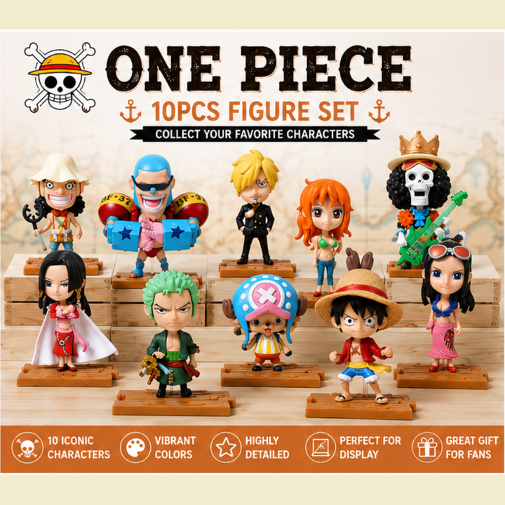 10 Pc One Piece Action Figure | Anime Merchandise