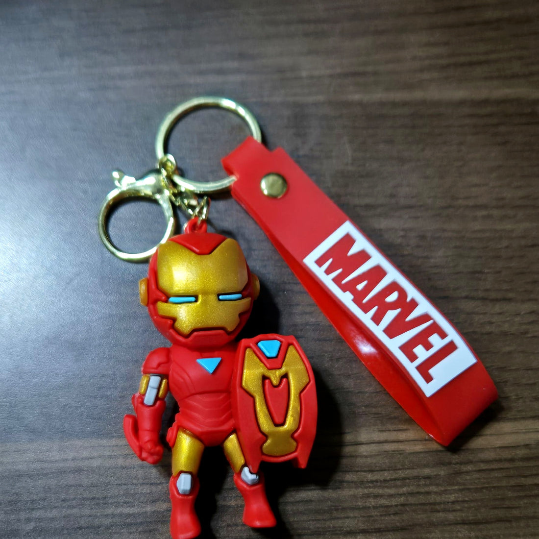 Iron Man Marvel Keychain – 3D Superhero Figure with Strap
