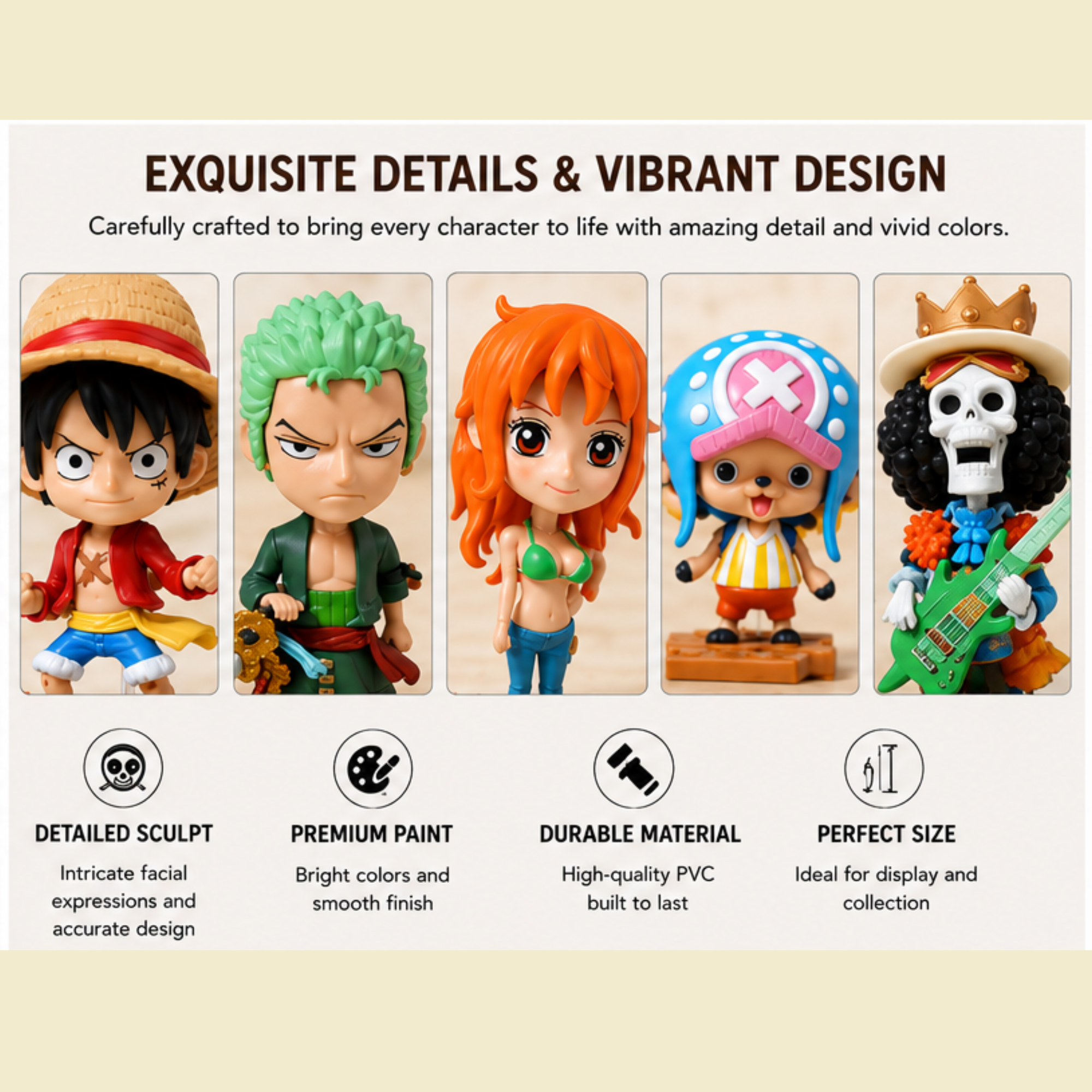 10 Pc One Piece Action Figure | Anime Merchandise