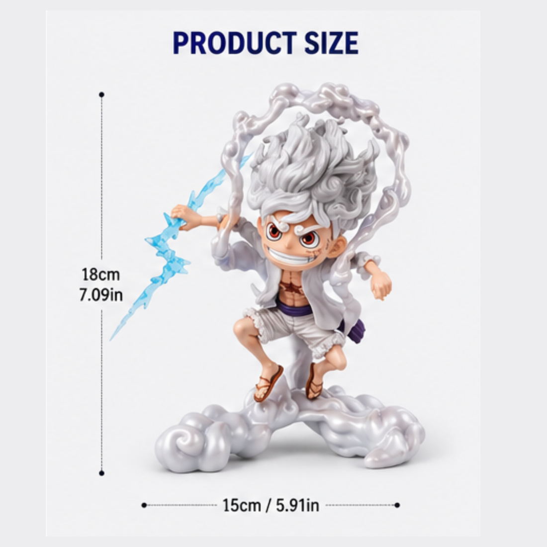 Luffy Gear 5 Action Figure, 16 CM