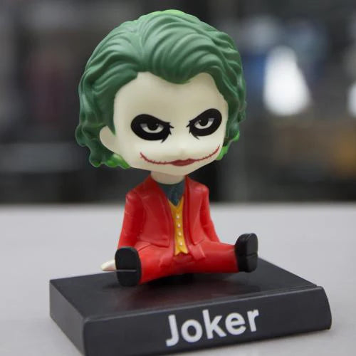 Joker Chibi Bobblehead Figurine | Supervillain Collectible | Cute Desk & Car Dashboard Showpiece