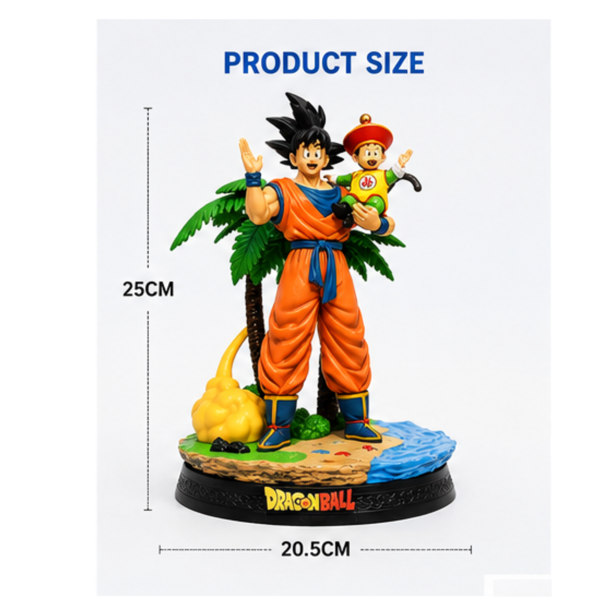 Goku & Gohan Figure (25 cm) – Dragon Ball Z Father-Son Collectible Statue | Premium Anime Display