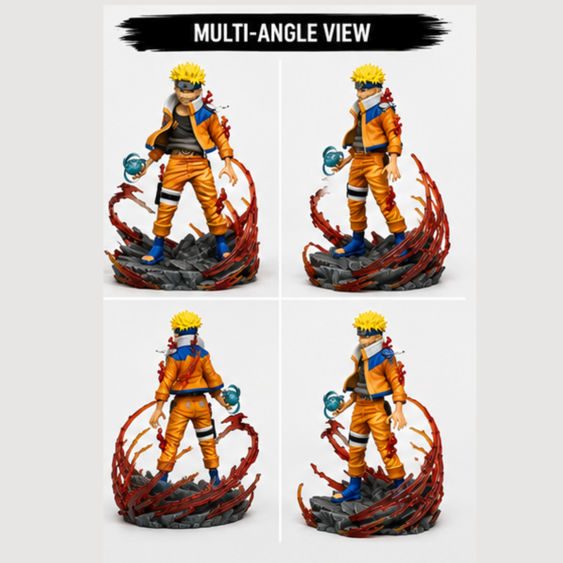 Naruto Uzumaki Rasengan Premium Anime Action Figure Statue (27 cm) | PVC Collectible Display Model for Anime Fans & Collectors