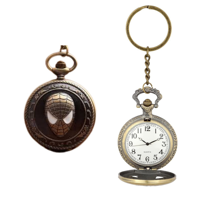 Spiderman Pocket Watch Keychain