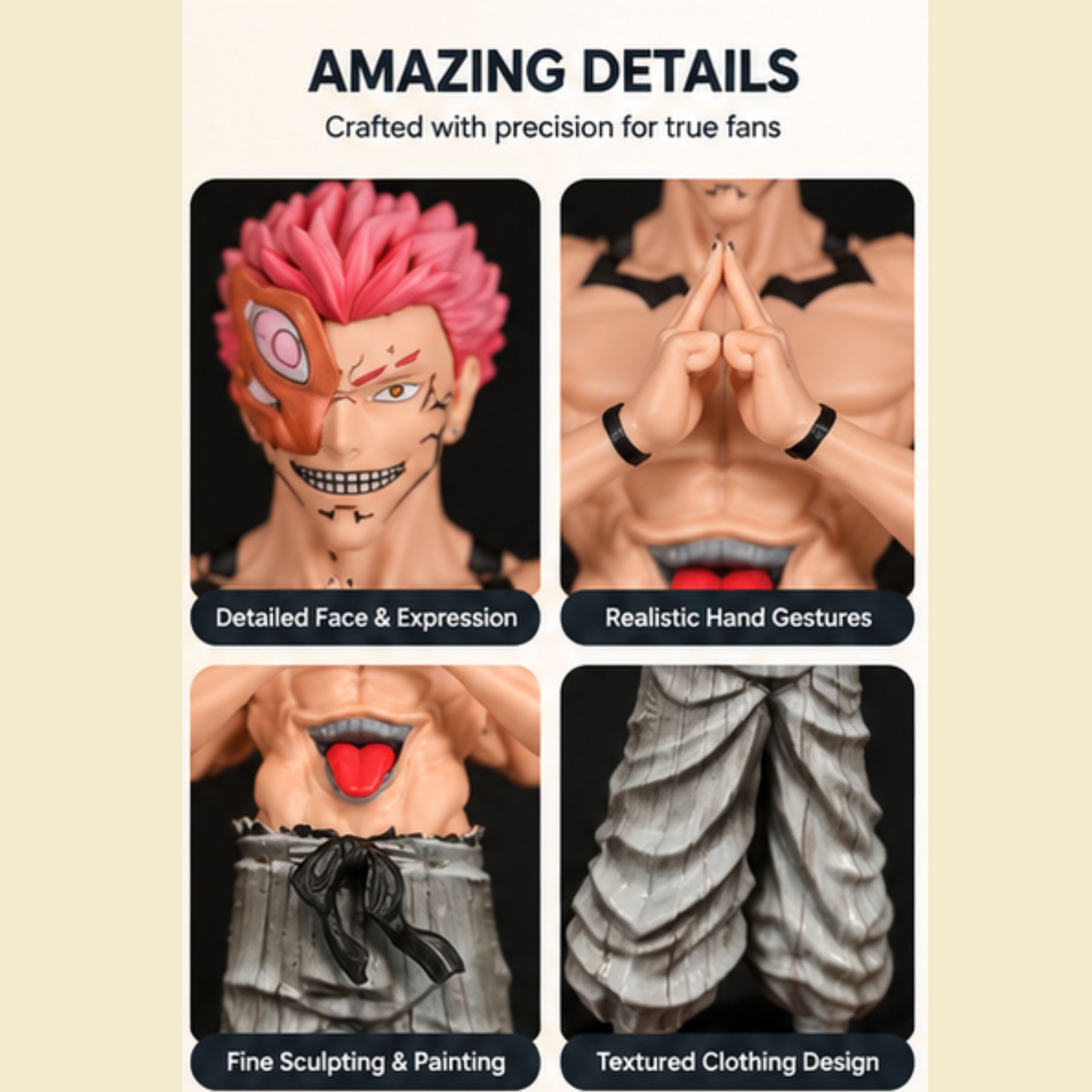 Ryomen Sukuna 20CM Anime Action Figure – Jujutsu Kaisen Collectible Statue