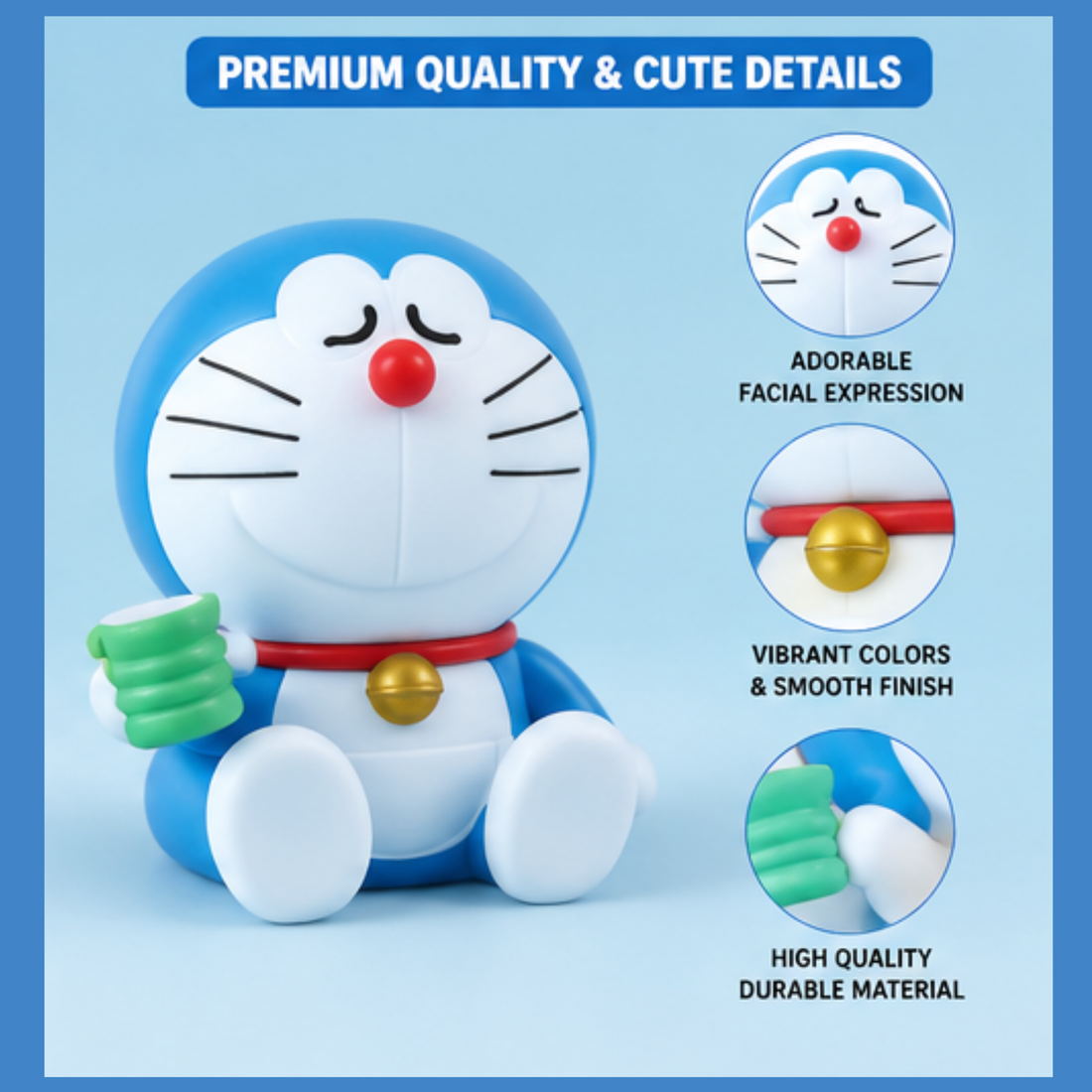 Doraemon 6-Piece Mini Figure Set | Cute Cartoon Collectible Toys for Kids, Desk Decor & Anime Fans