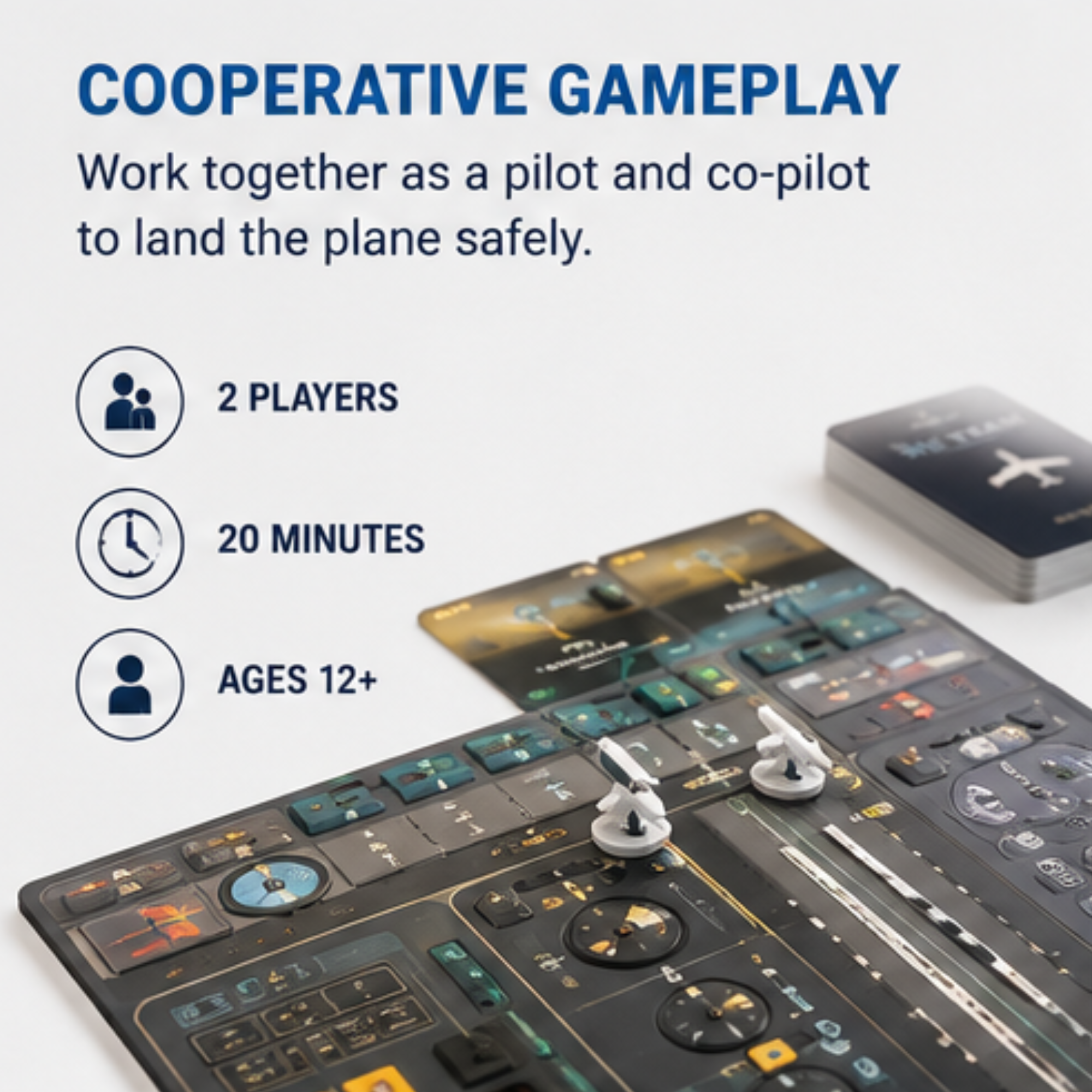 Sky Team: Prepare for Landing – Cooperative Aviation Strategy Board Game for 2 Players