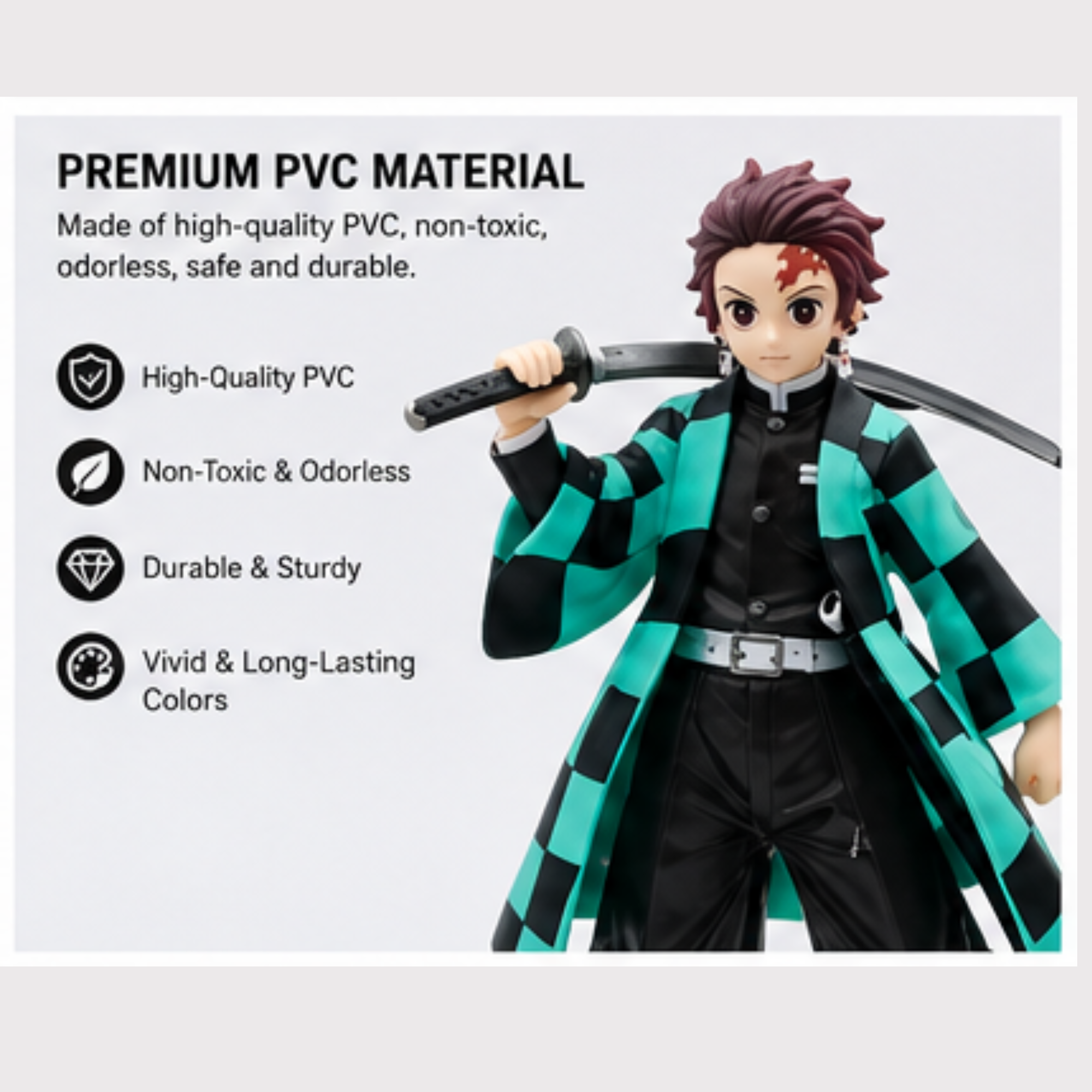 Demon Slayer Action Figure Set of 6 Size 16 CM