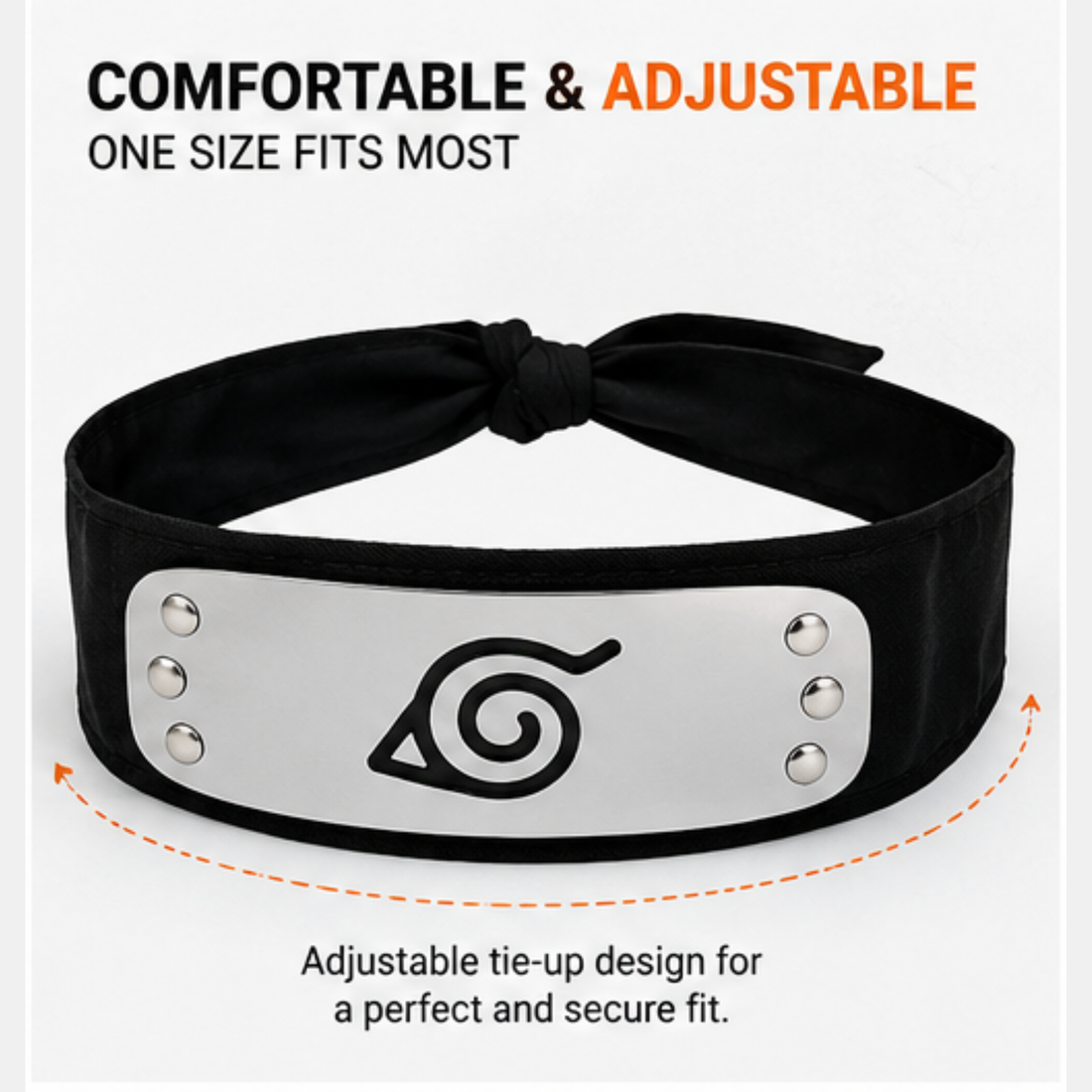 Naruto HeadNaruto Hidden Leaf Village Headband | Premium Metal Cosplay Forehead Protector | Anime Costume Accessoryband