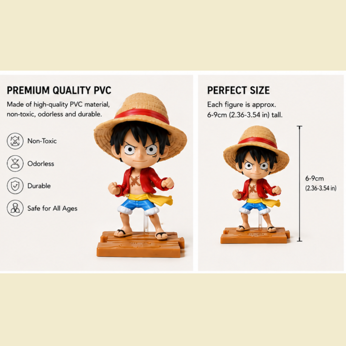 10 Pc One Piece Action Figure | Anime Merchandise