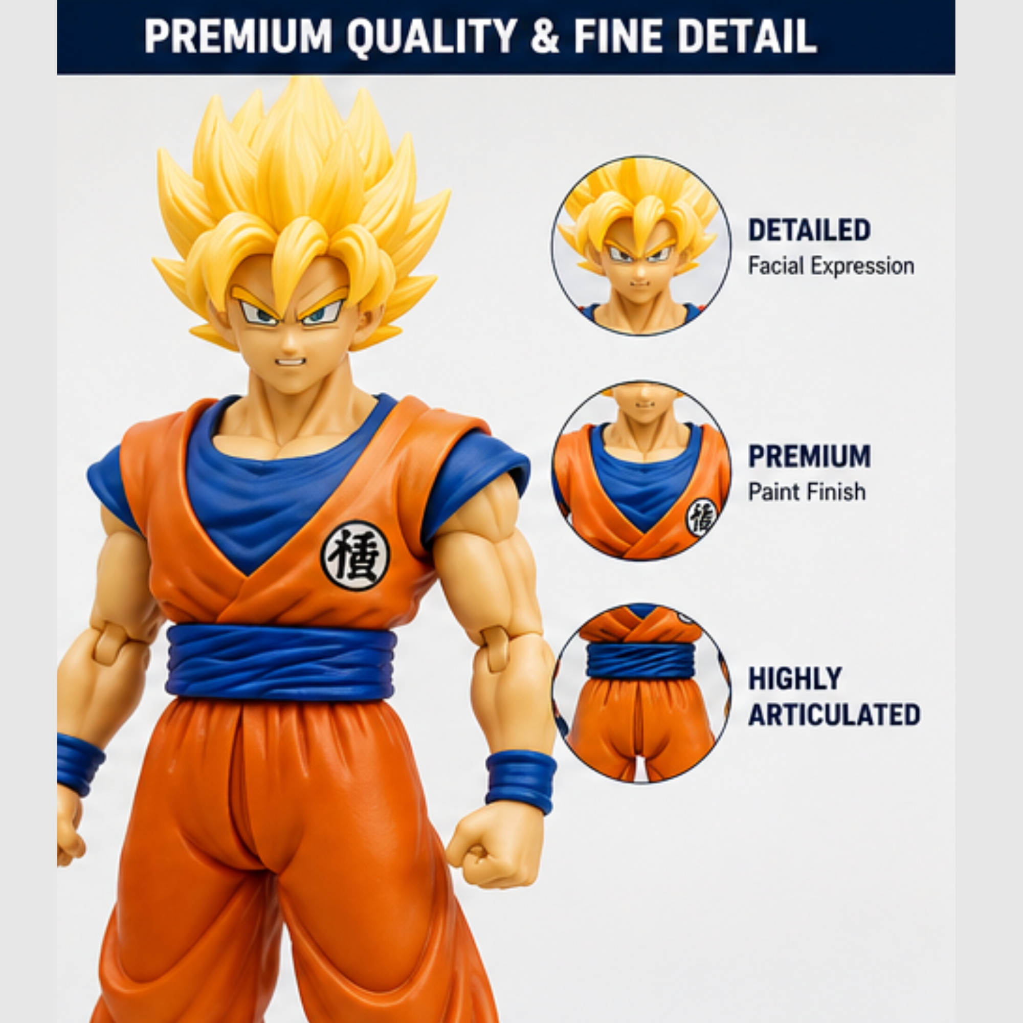 Dragon Ball Z Action Figures- Set of 6 (18 CM)