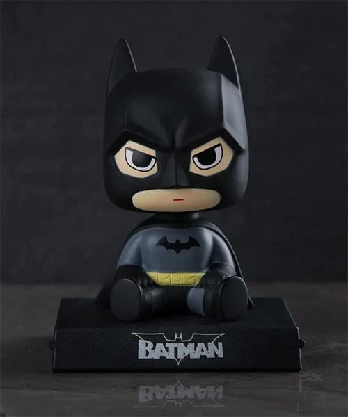 Dark Knight Bobblehead Car Dashboard Figure | Cute Superhero Wobble Head Toy | Desk Decor, Car Accessory & Collectible Gift