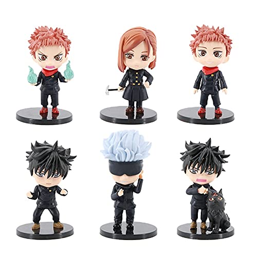 Jujutsu Kaisen Action Figures 6 Pcs Set 10 Cms PVC Figure