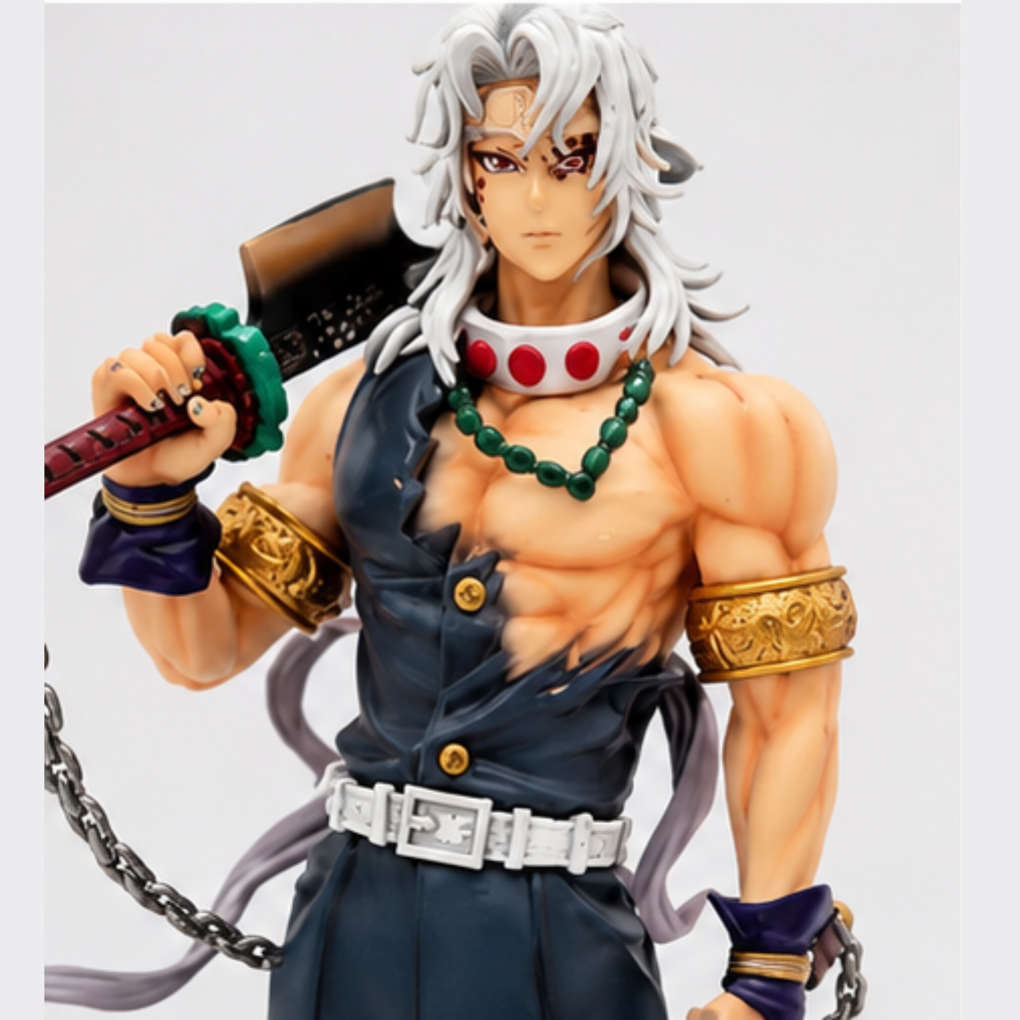 Tengen Uzui Anime Action Figure (25 cm) – Premium Demon Slayer Collectible PVC Statue | Detailed Display Figure for Anime Fans, Desk Decor & Gifts