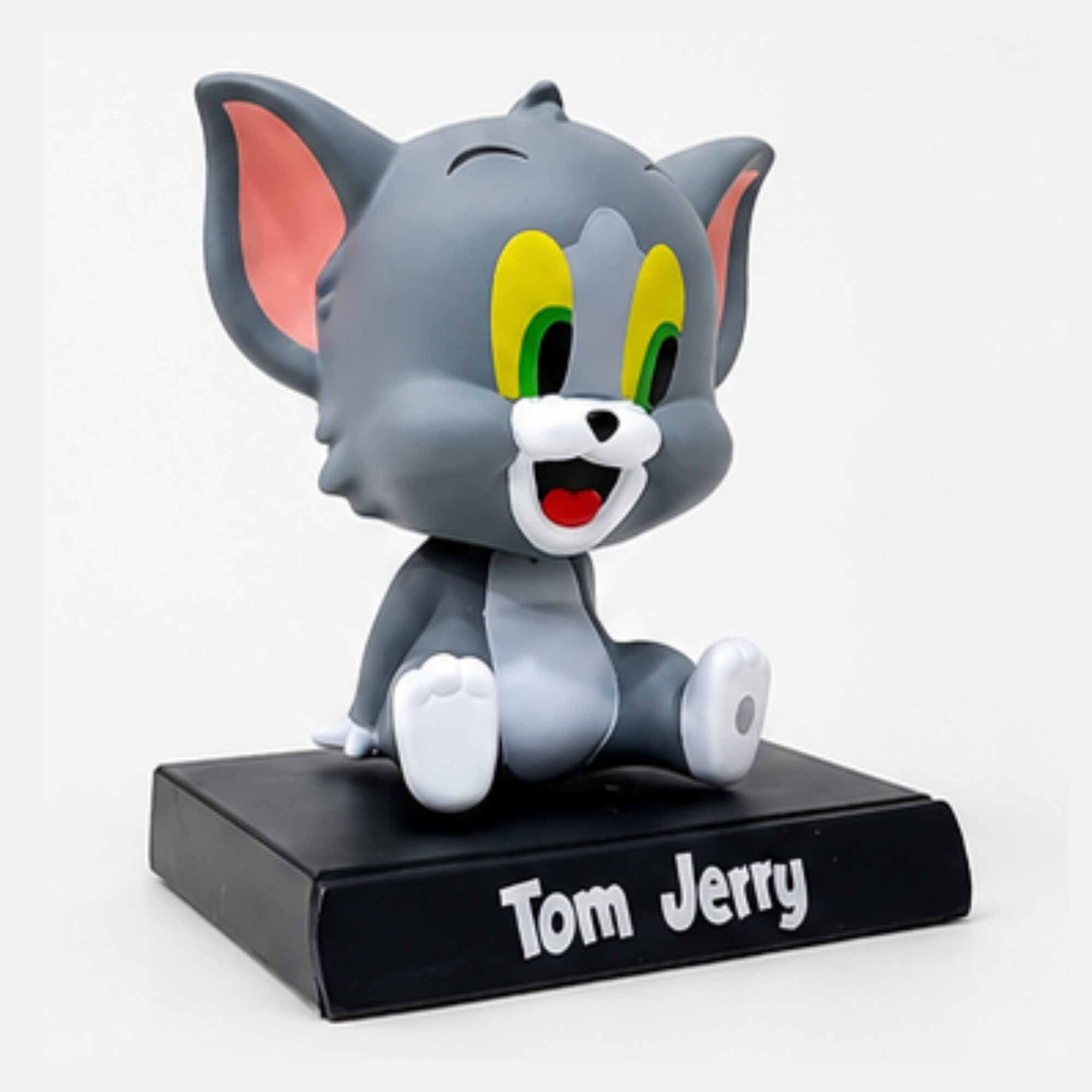 Tom Sitting Collectible Figure (12 cm) | Premium Cartoon Character PVC Action Figure | Cute Desk Decor & Gift for Kids, Collectors & Tom & Jerry Fans