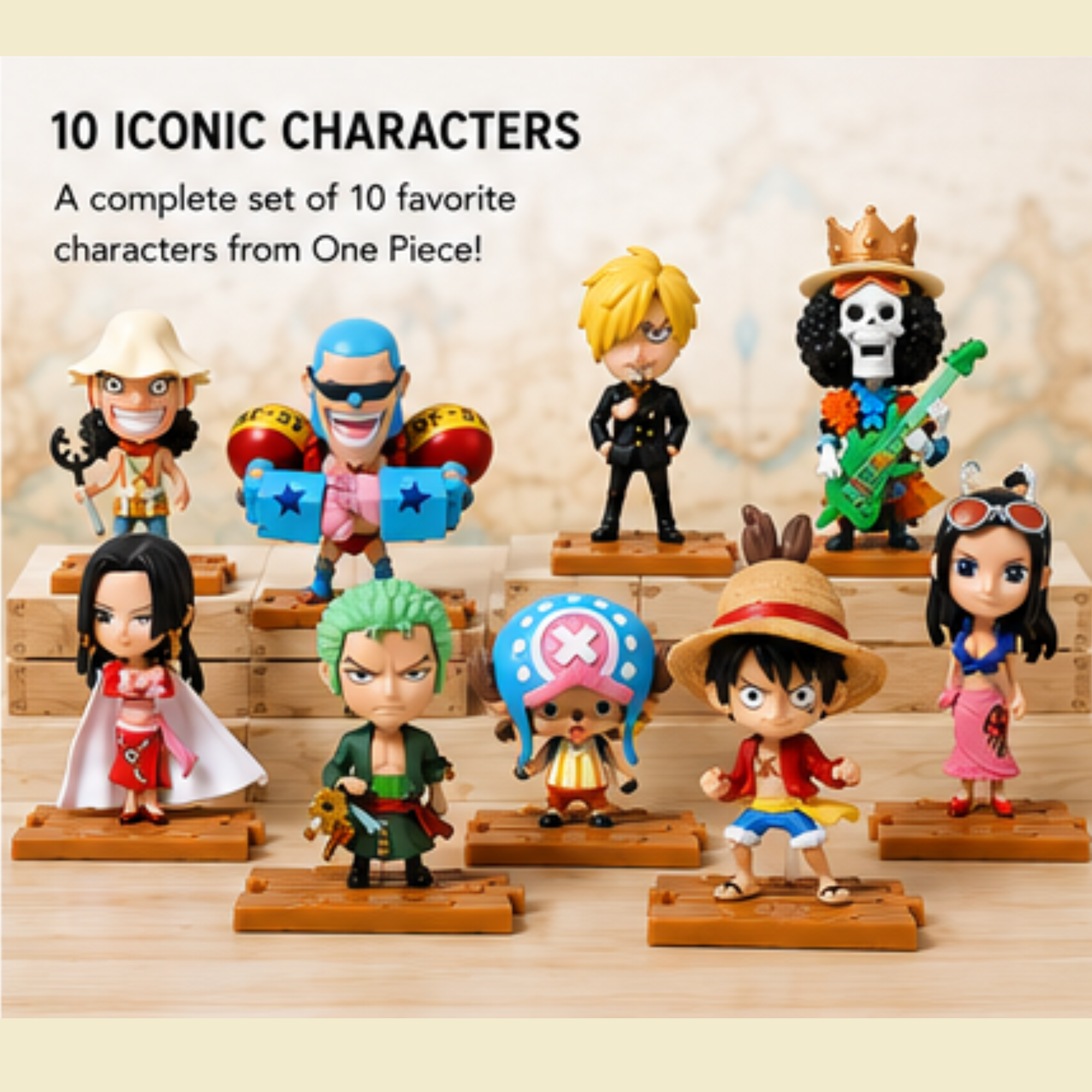 10 Pc One Piece Action Figure | Anime Merchandise