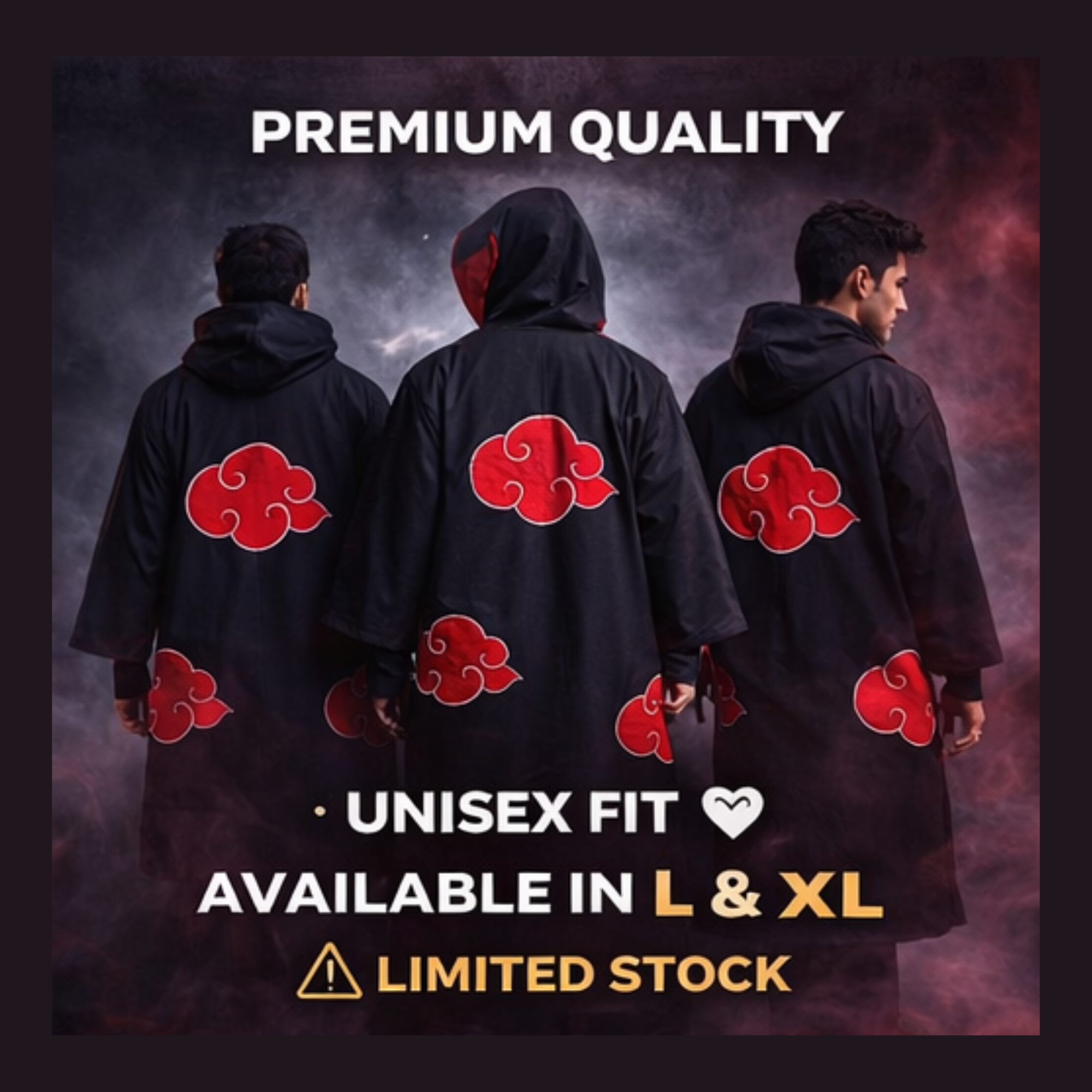 Akatsuki Cloak – Premium Anime Streetwear (L & XL Available)
