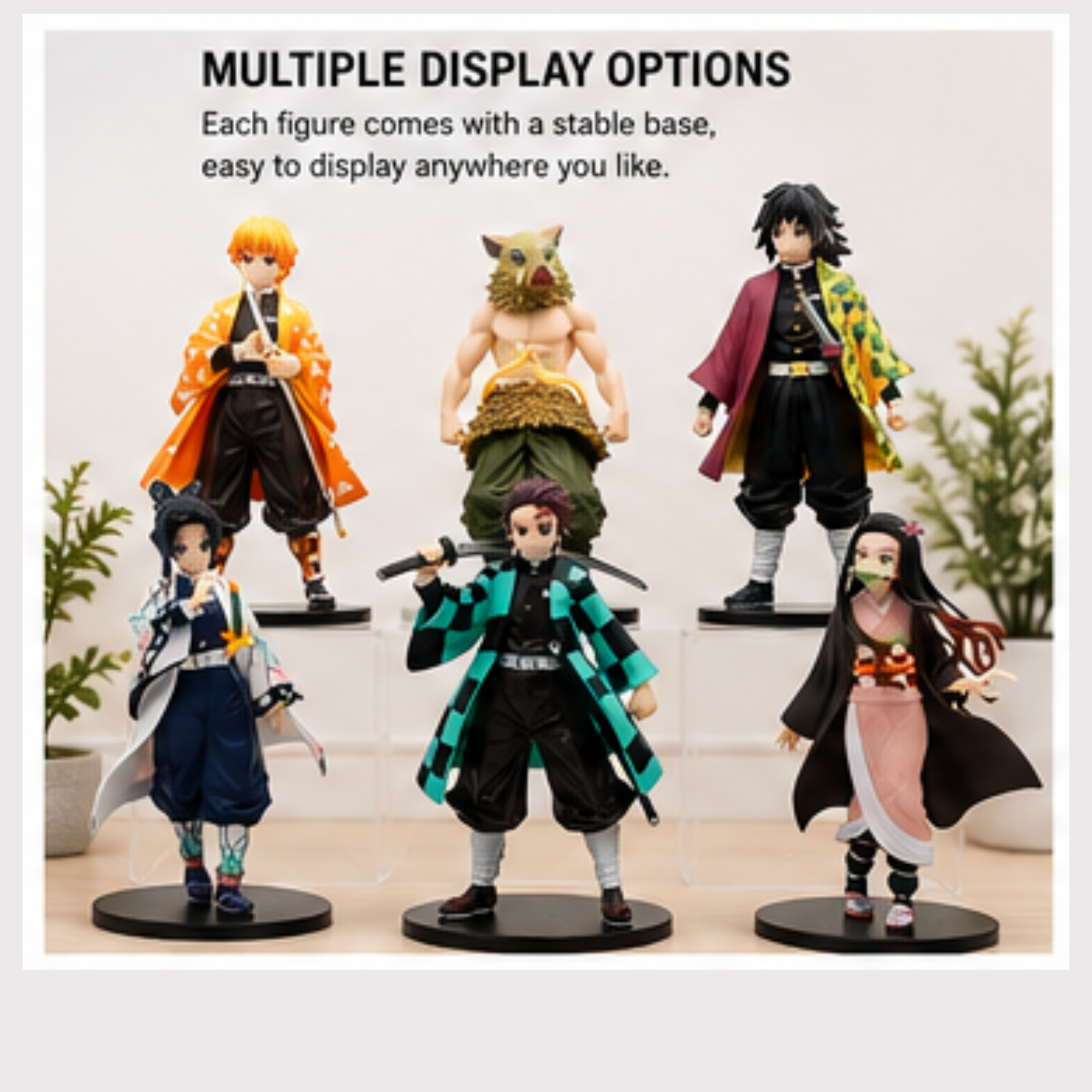 Demon Slayer Action Figure Set of 6 Size 16 CM