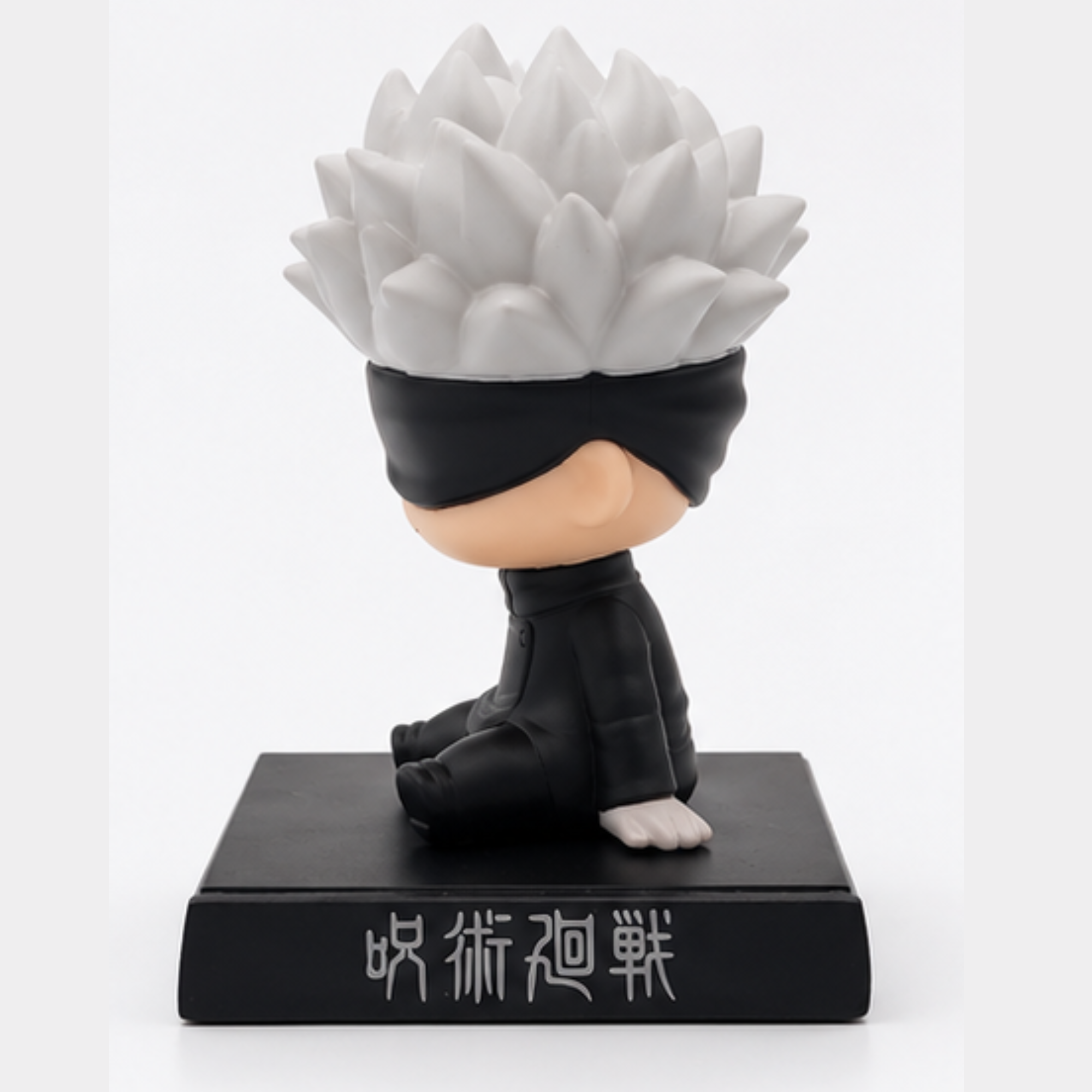 Gojo Satoru Bobblehead with Mobile Stand – Jujutsu Kaisen Anime Desk Decor | Premium PVC Collectible Figure for Car Dashboard, Office & Home