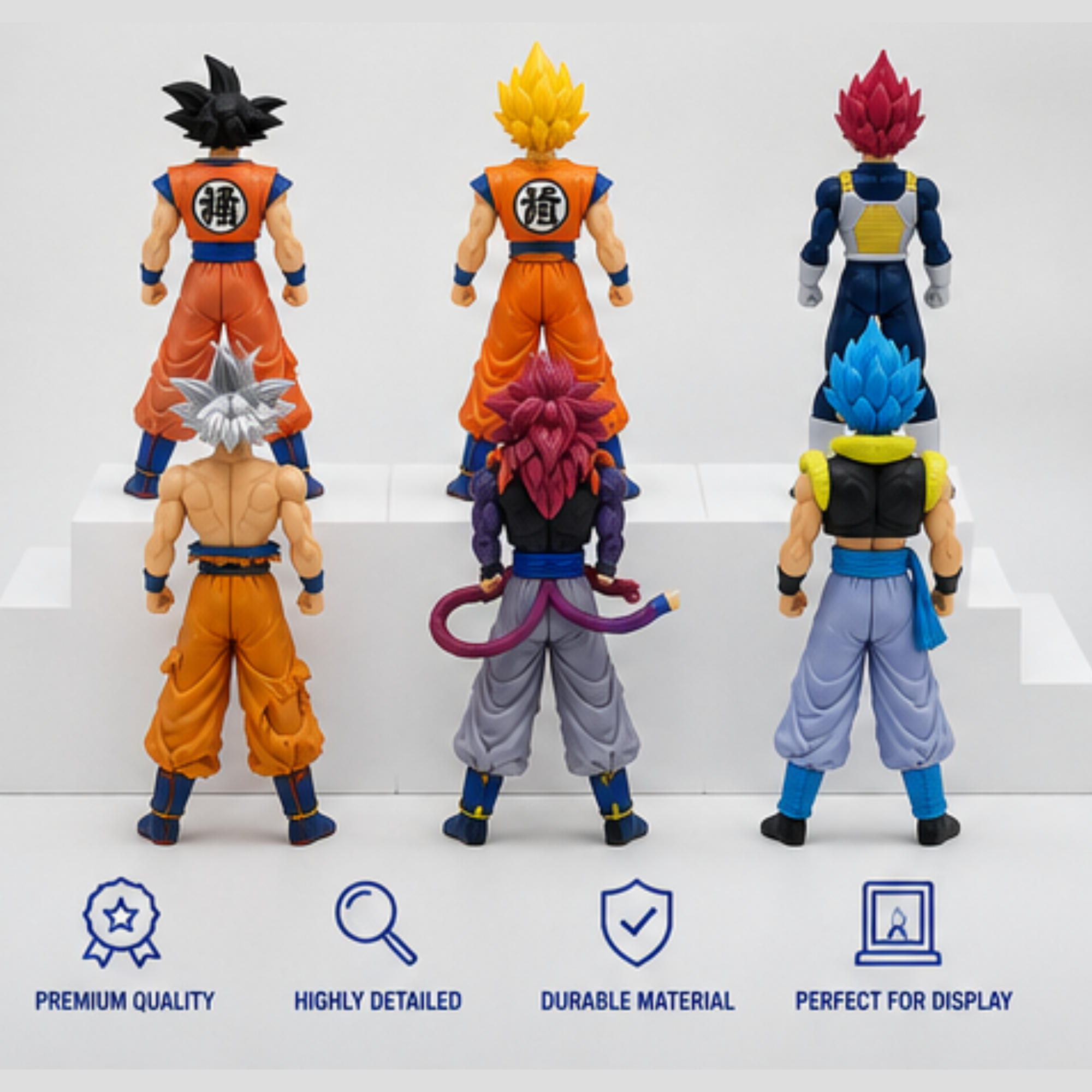 Dragon Ball Z Action Figures- Set of 6 (18 CM)