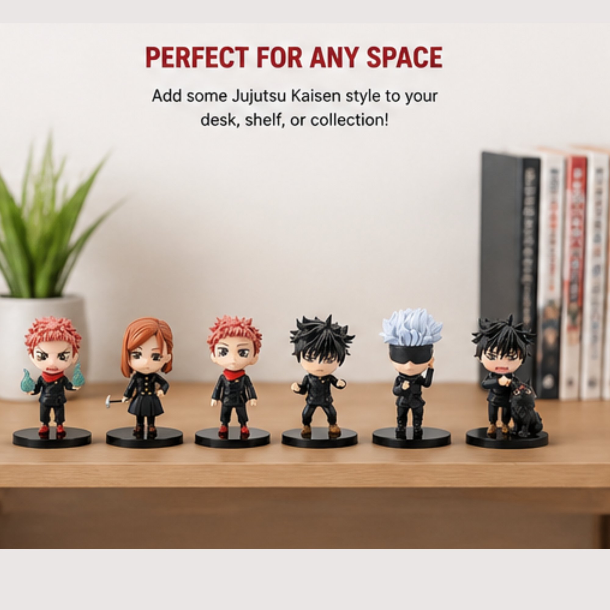 Jujutsu Kaisen Action Figures 6 Pcs Set 10 Cms PVC Figure