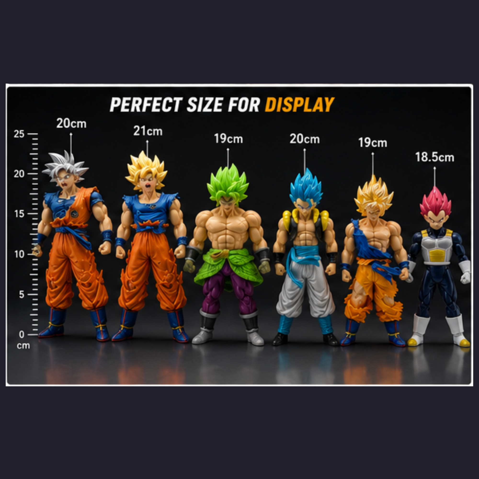Dragon Ball Z Action Figures- Set of 6 (18 CM)