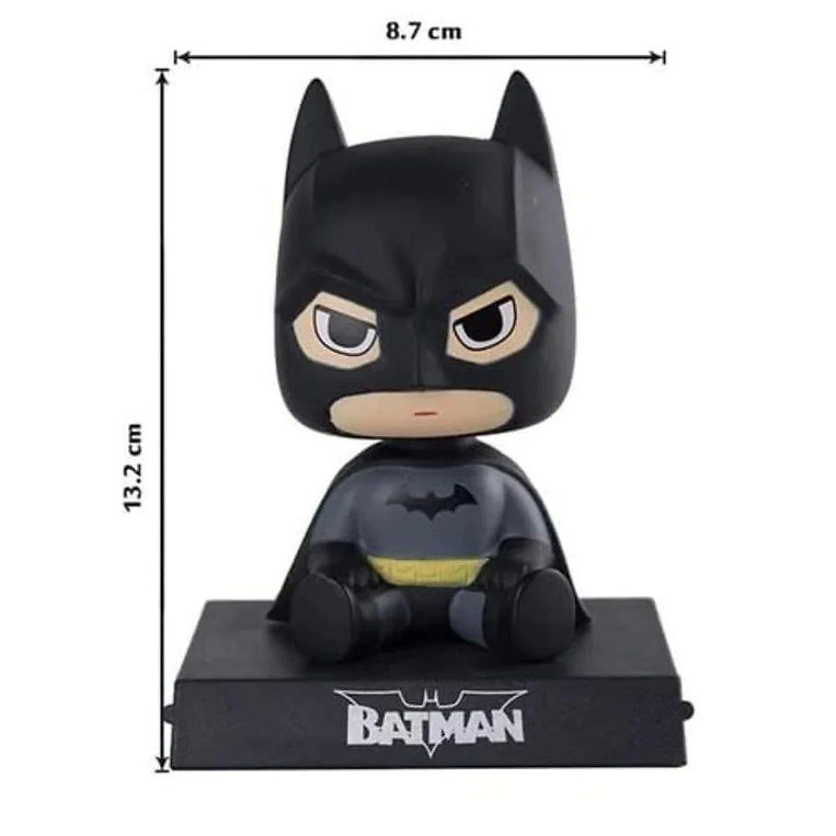 Dark Knight Bobblehead Car Dashboard Figure | Cute Superhero Wobble Head Toy | Desk Decor, Car Accessory & Collectible Gift