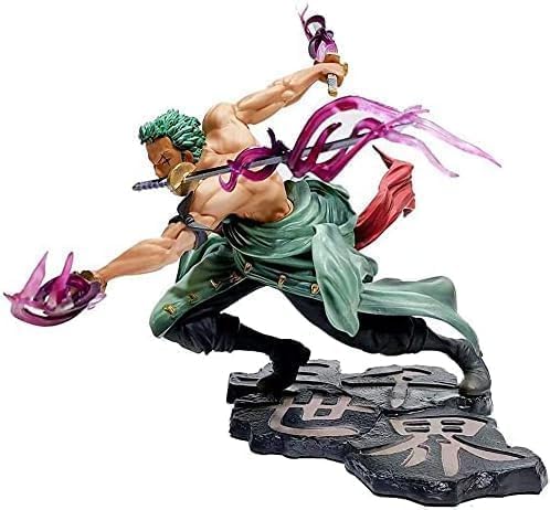 Zoro Action Figure, 2 Changeable Heads (19 CM)