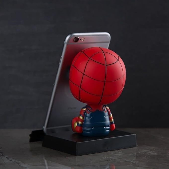 Spider Hero Bobblehead Car Dashboard Figure | Cute Superhero Wobble Head Toy | Desk Decor, Car Dashboard Accessory & Gift for Kids and Collectors