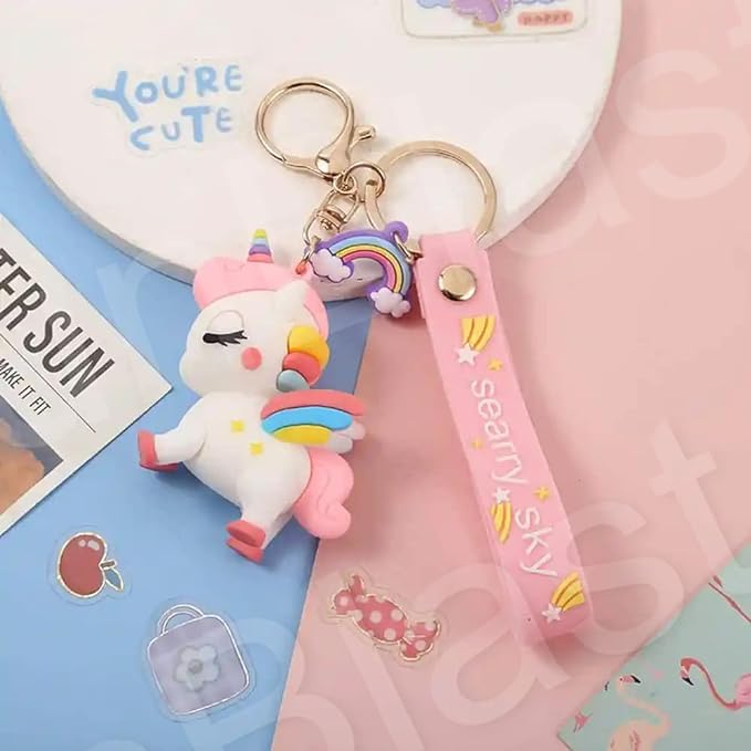Unicorn Silicon Keychain