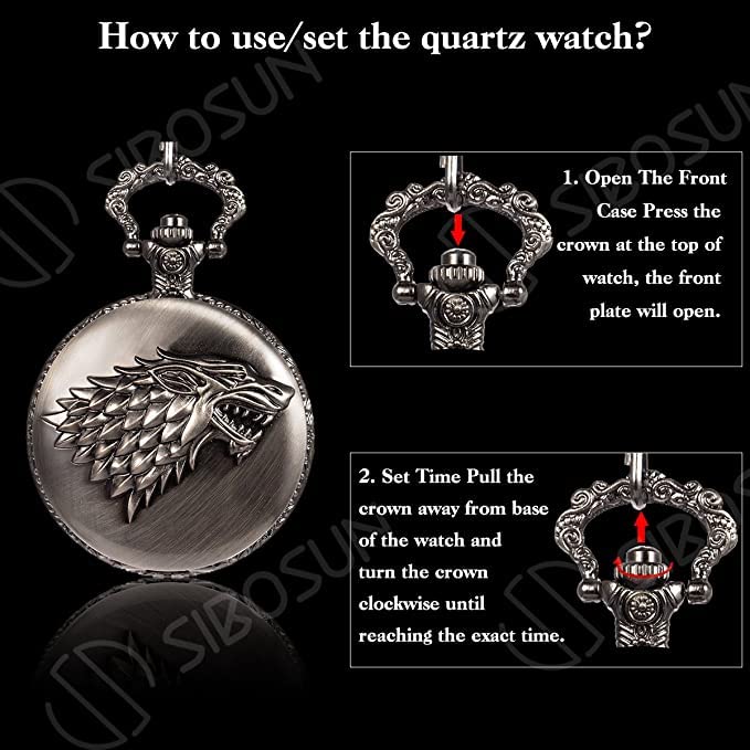 House Stark Game of Thrones Watch Keychain