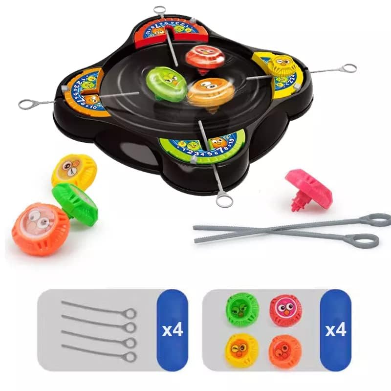 Spinning Top Battle Arena Game for Kids – Interactive Pull String Launcher Toy with Battle Stadium | Fun Multiplayer Family Game for Boys & Girls