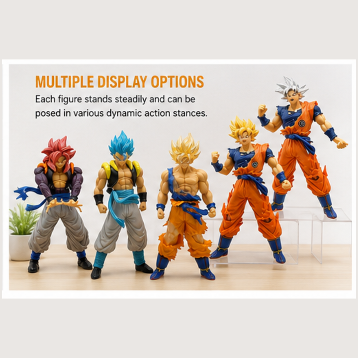 Dragon Ball Z Action Figures- Set of 6 (18 CM)