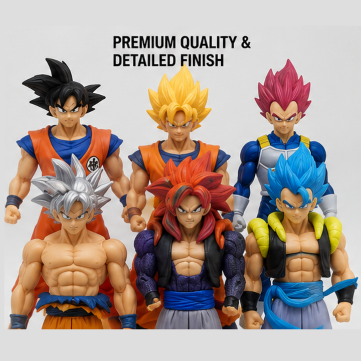 Dragon Ball Z Action Figures- Set of 6 (18 CM)