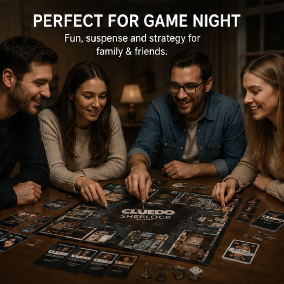Cluedo Sherlock Edition Mystery Board Game | Classic Detective Strategy Game for Family Game Nights