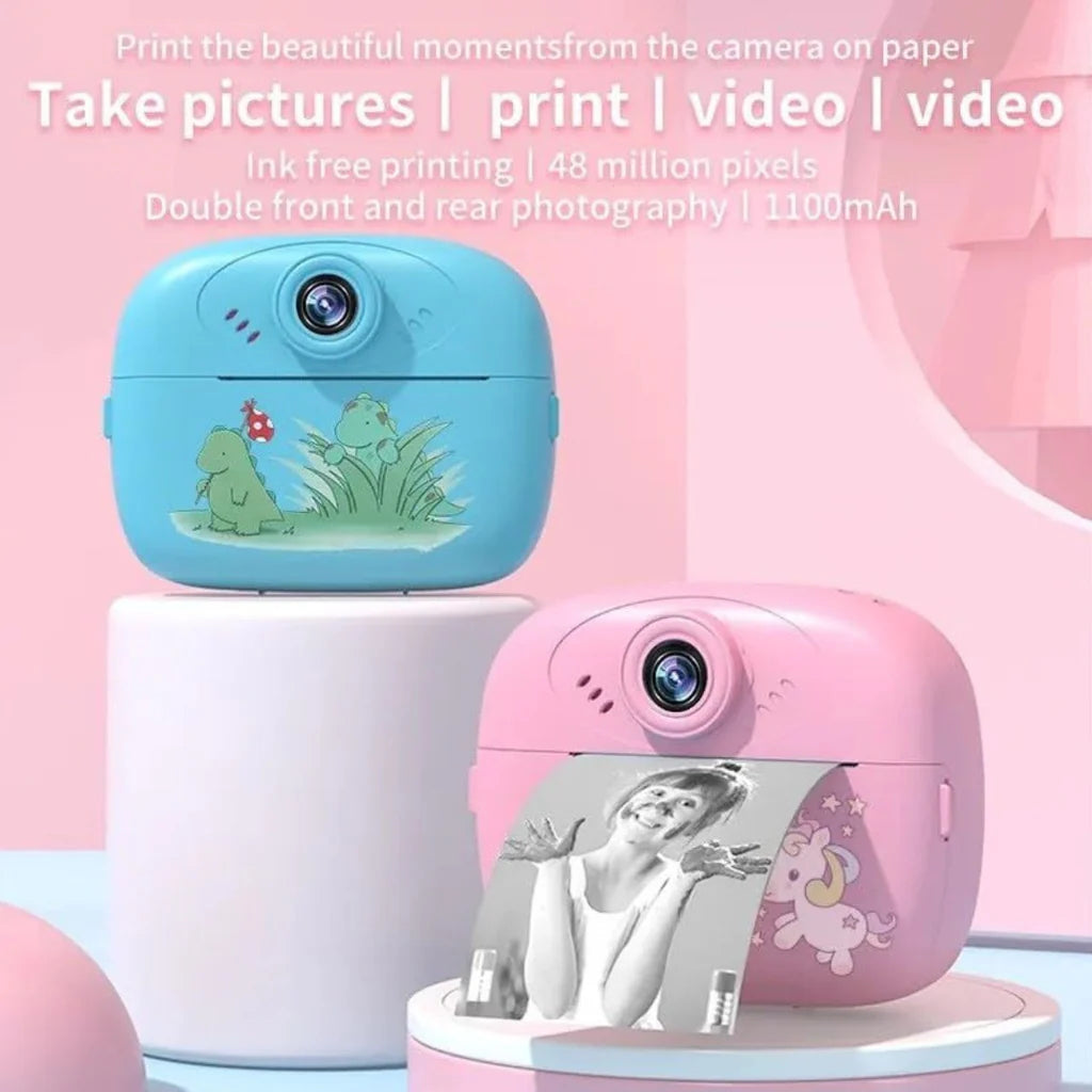 Kids Instant Print Digital Camera – Unicorn Design | Fun DIY Photo Camera for Children
