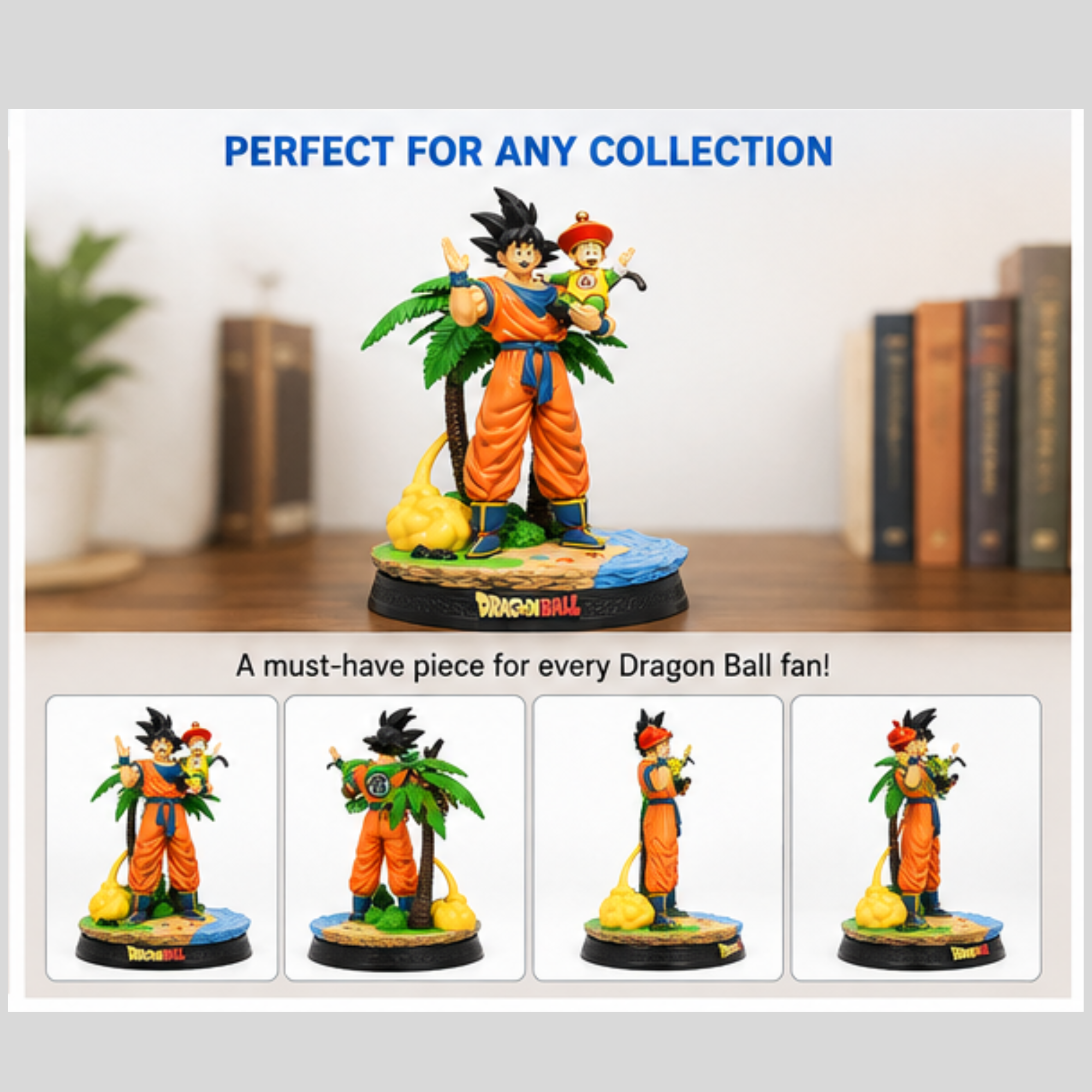 Goku & Gohan Figure (25 cm) – Dragon Ball Z Father-Son Collectible Statue | Premium Anime Display