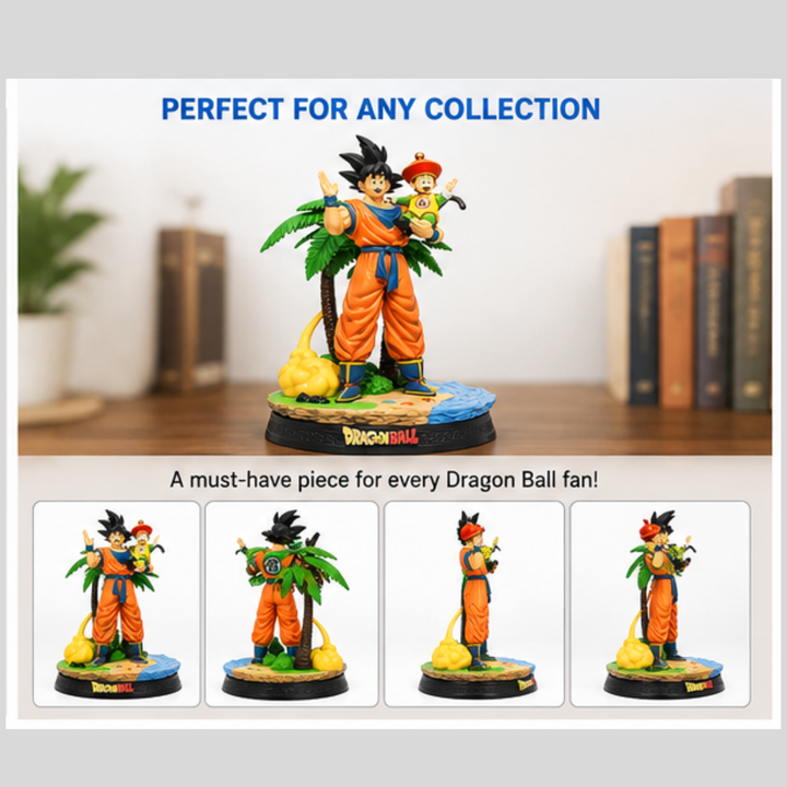 Goku & Gohan Figure (25 cm) – Dragon Ball Z Father-Son Collectible Statue | Premium Anime Display