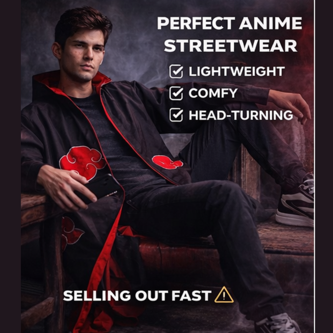 Akatsuki Cloak – Premium Anime Streetwear (L & XL Available)