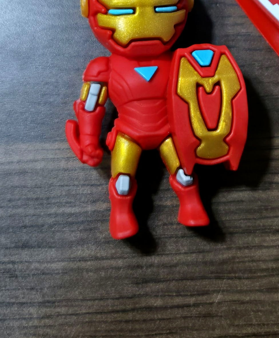 Iron Man Marvel Keychain – 3D Superhero Figure with Strap