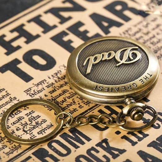 "The Greatest Dad" Embossed Watch Keychain